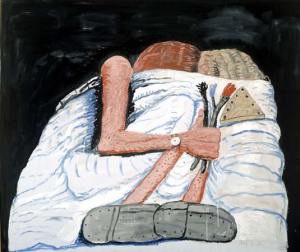 PhilipGuston-Couple-in-Bed-1977